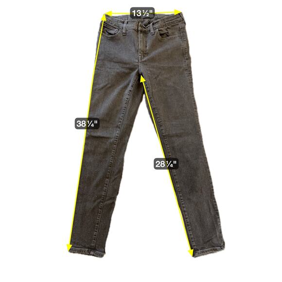 Madewell Denim - Madewell Roadtripper Jeans Womens Size 29 Skinny Mid Rise Stretch Denim Gray